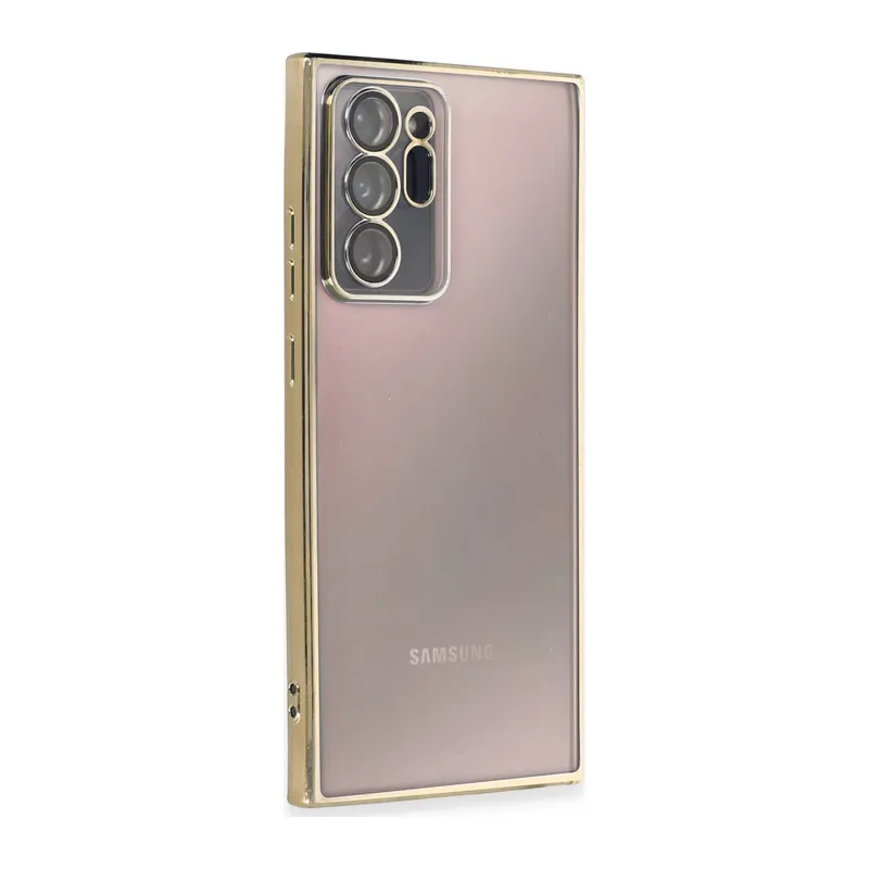 Galaxy Note 20 Ultra Kılıf Razer Lensli Silikon - Gold