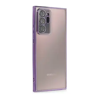 Galaxy Note 20 Ultra Kılıf Razer Lensli Silikon - Mor