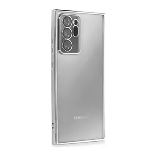 Galaxy Note 20 Ultra Kılıf Razer Lensli Silikon - Gümüş