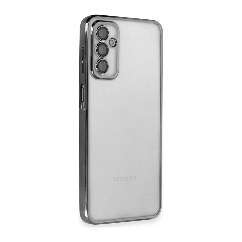 Galaxy M23 Kılıf Razer Lensli Silikon - Siyah