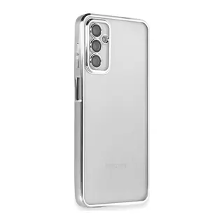 Galaxy M23 Kılıf Razer Lensli Silikon - Gümüş