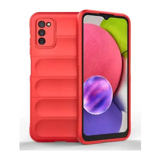 Galaxy A03s Kılıf Optimum Silikon - Kırmızı
