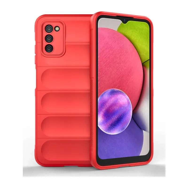 Galaxy A03s Kılıf Optimum Silikon - Kırmızı