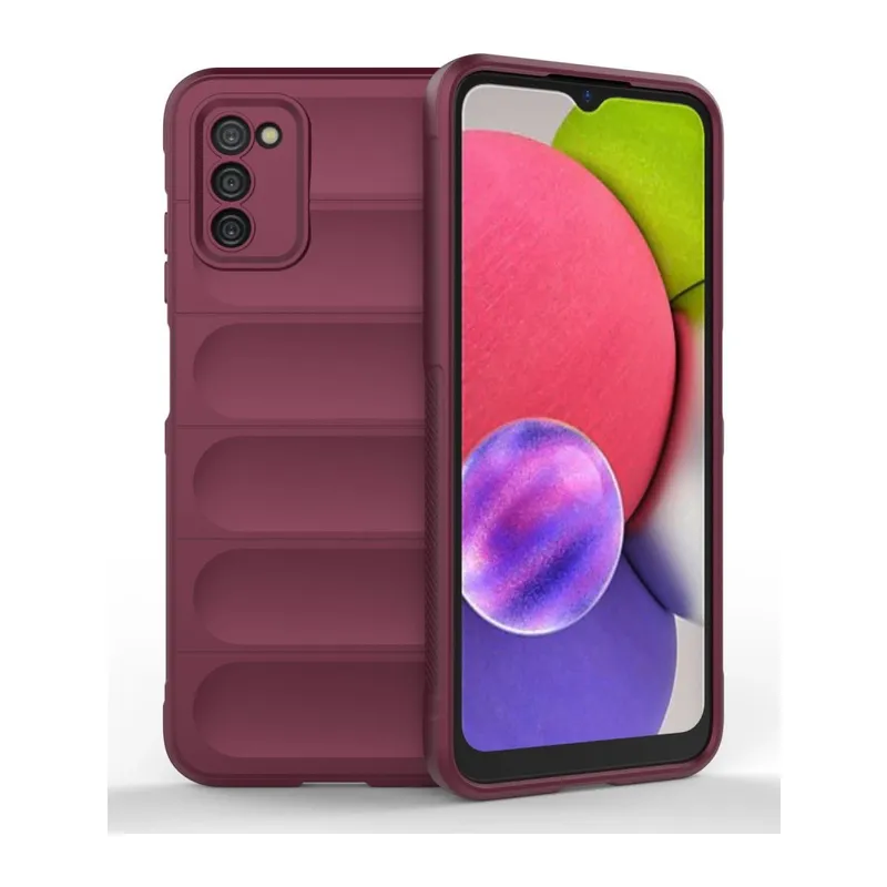 Galaxy A03s Kılıf Optimum Silikon - Bordo