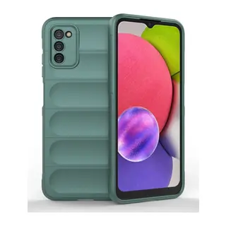 Galaxy A03s Kılıf Optimum Silikon - Koyu Yeşil
