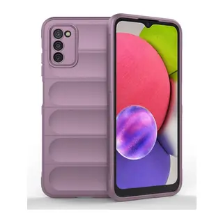 Galaxy A03s Kılıf Optimum Silikon - Mor