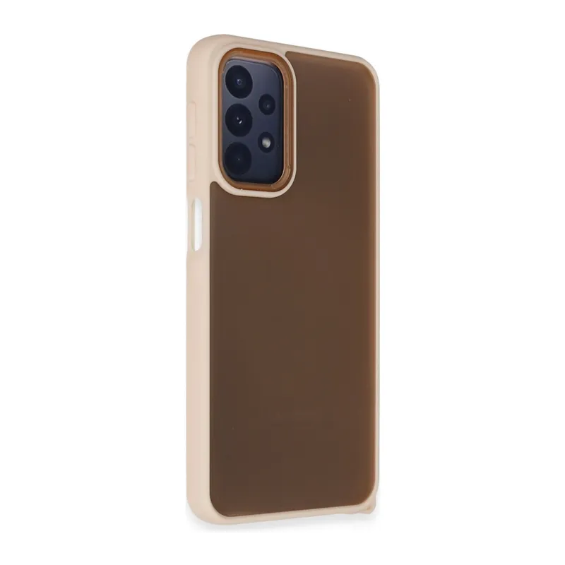 Galaxy A23 4g Kılıf Elegant Kapak - Pudra