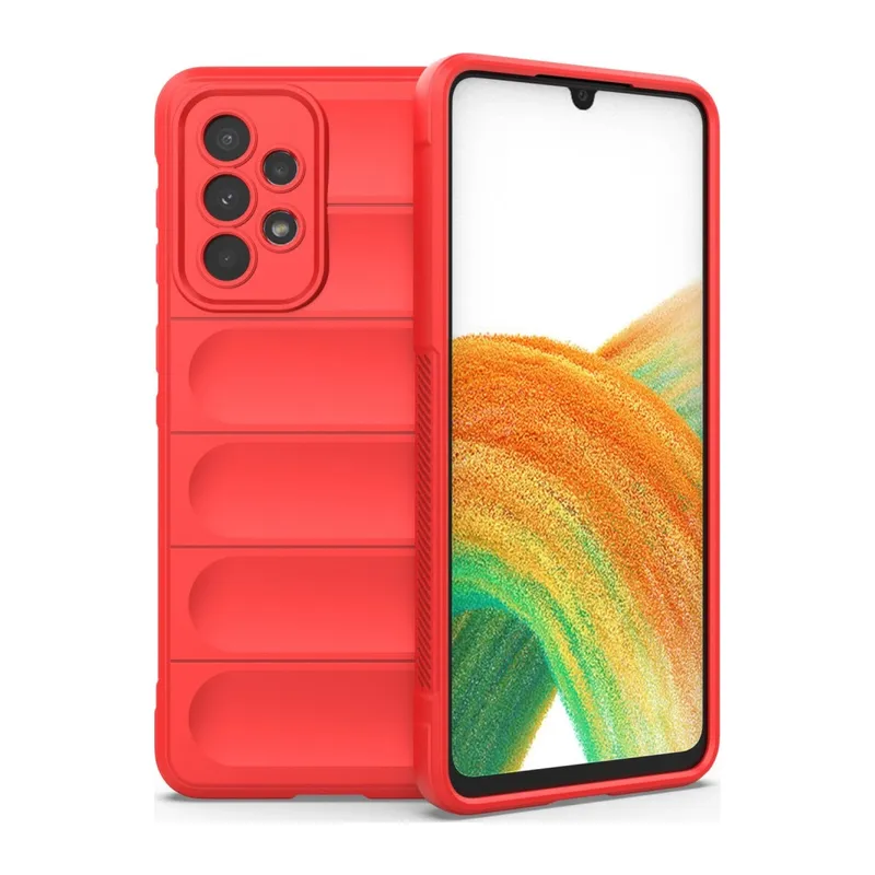 Galaxy A33 5g Kılıf Optimum Silikon - Kırmızı