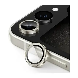 Galaxy Z Flip 5 Valdez Metal Kamera Lens - Krem
