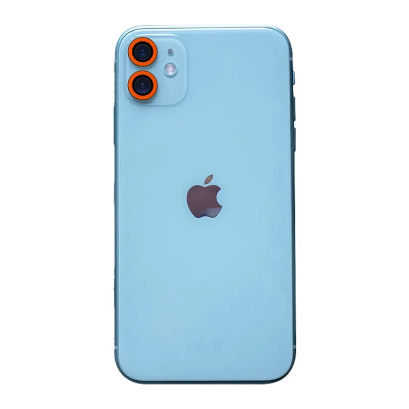 İphone 11 Neon Fosforlu Kamera Lens - Turuncu