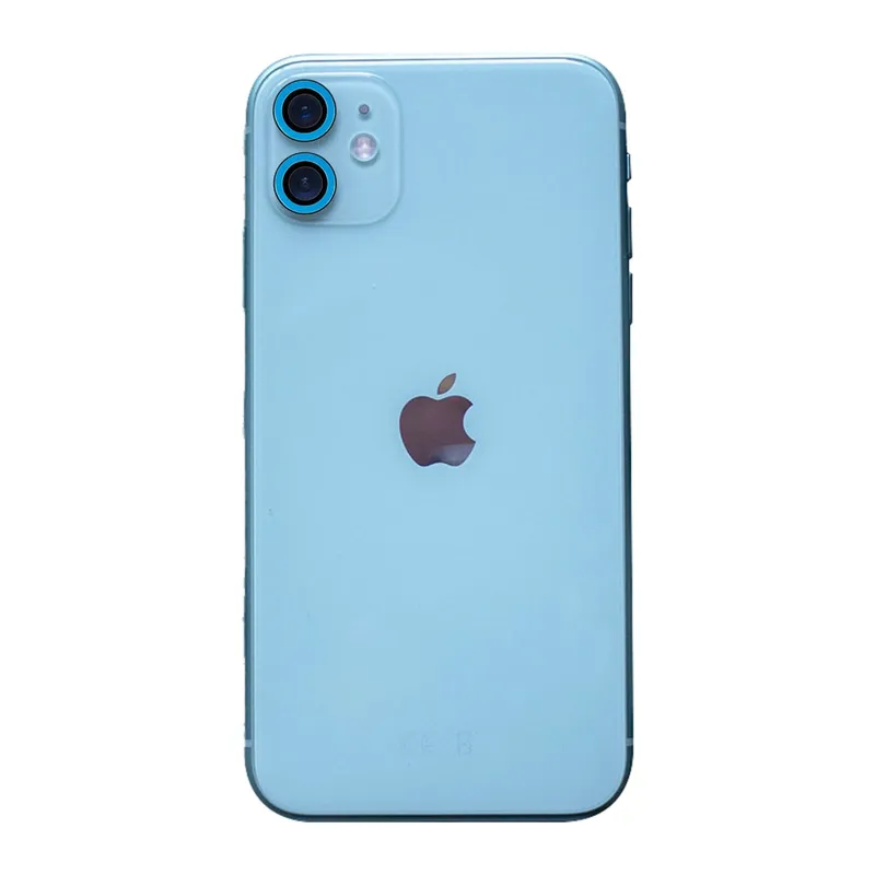 İphone 11 Neon Fosforlu Kamera Lens - Mavi