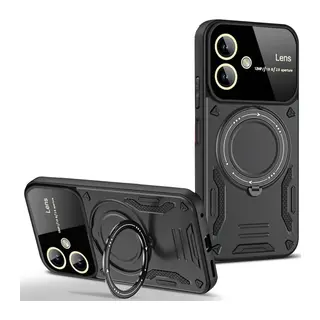 Galaxy A05 Kılıf Joy Lens Standlı Kapak - Siyah