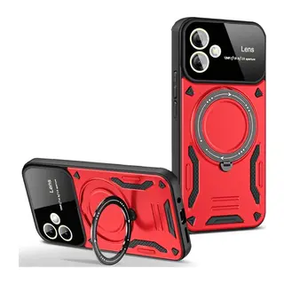 Galaxy A05 Kılıf Joy Lens Standlı Kapak - Kırmızı