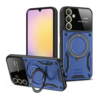 Galaxy A35 5g Kılıf Joy Lens Standlı Kapak - Lacivert