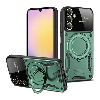 Galaxy A54 5g Kılıf Joy Lens Standlı Kapak - Koyu Yeşil