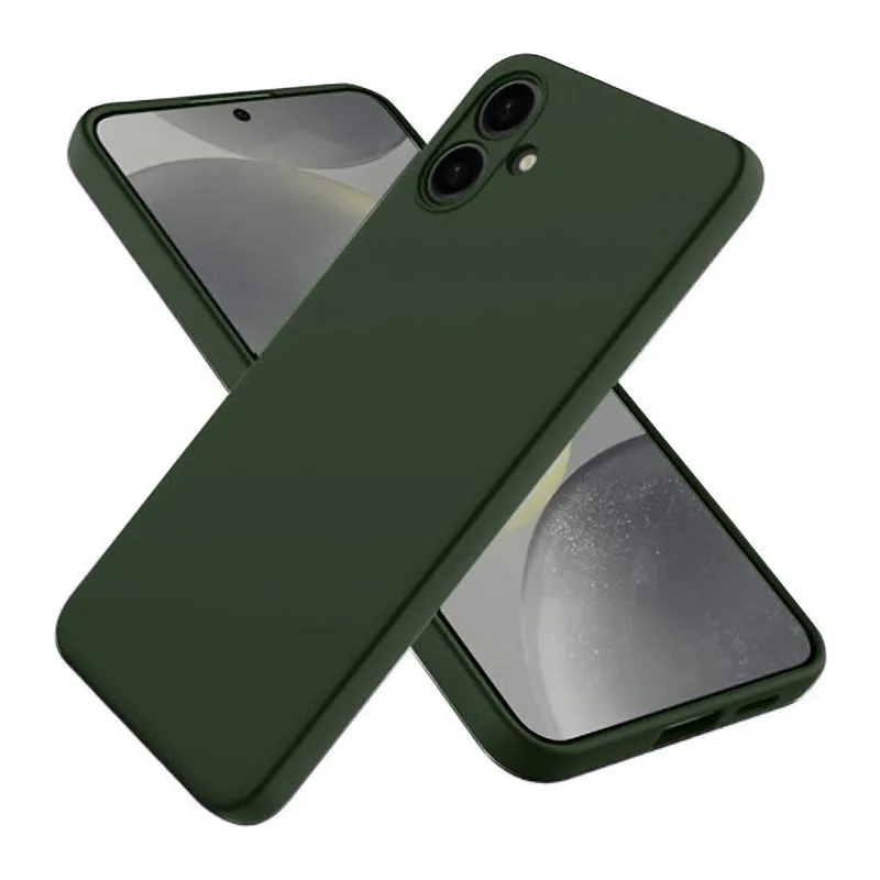 Galaxy A06 Kılıf First Silikon - Koyu Yeşil