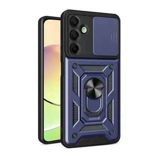 Galaxy A56 Kılıf Pars Lens Yüzüklü Silikon - Lacivert