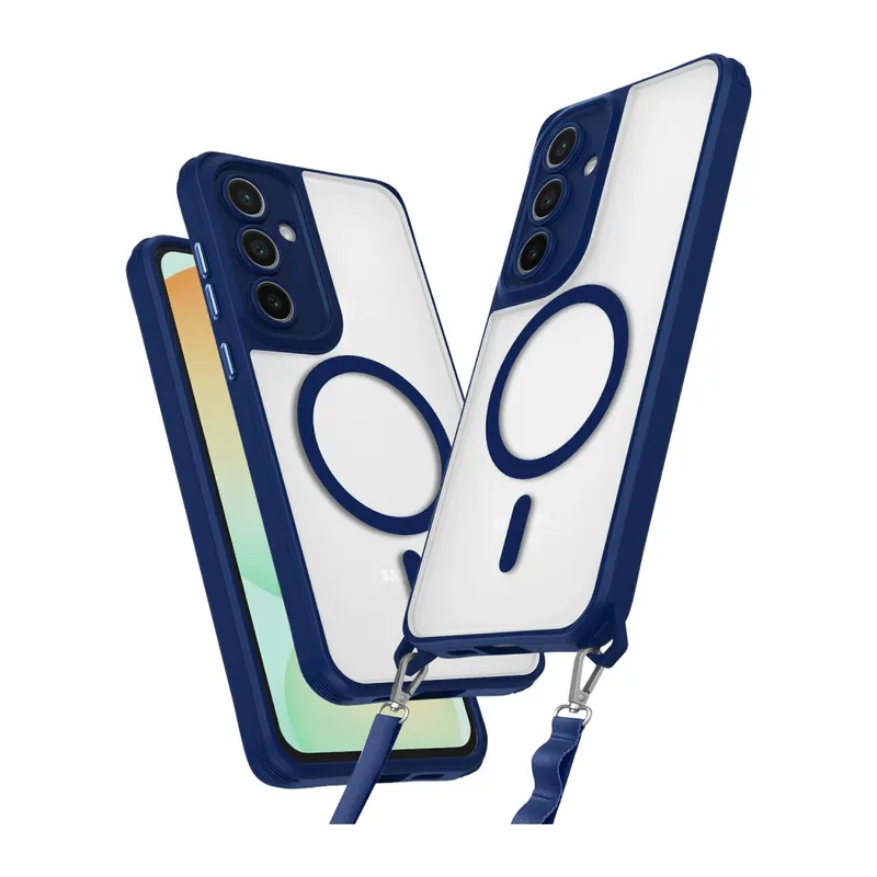 Galaxy S24 Fe Kılıf Enka Magsafe Silikon Kılıf - Lacivert