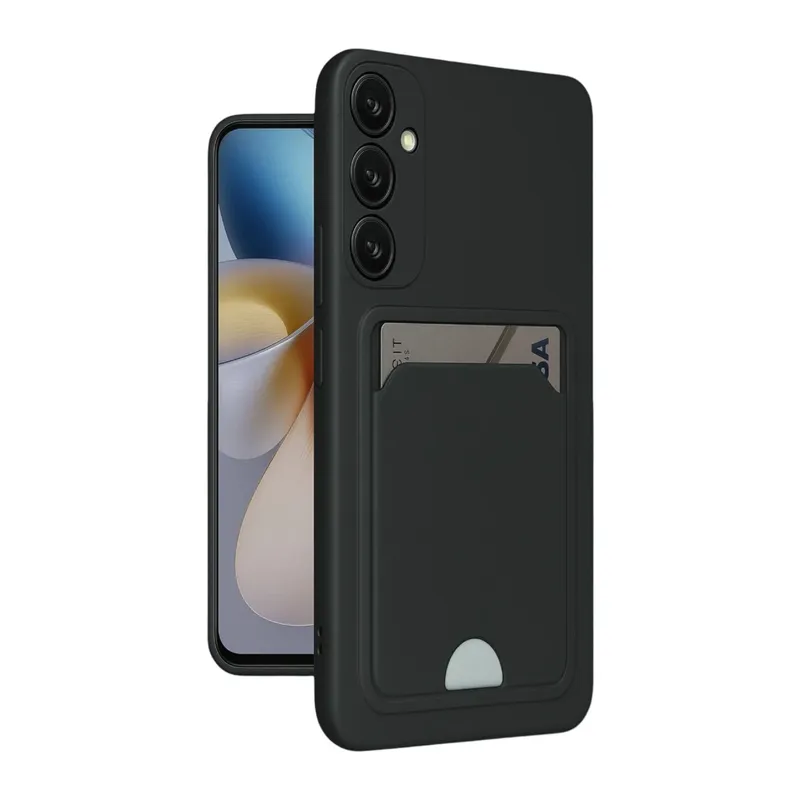 Galaxy A16 5g Kılıf Kelvin Kartvizitli Silikon - Siyah