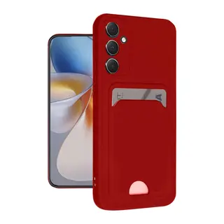 Galaxy A16 5g Kılıf Kelvin Kartvizitli Silikon - Kırmızı