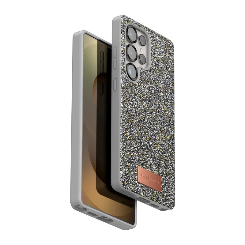 Onegif Galaxy S25 Ultra Bright Simli Kapak - Gümüş