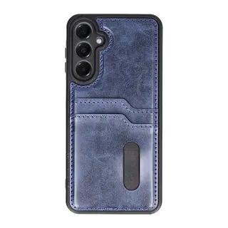 Galaxy A56 Kılıf Sara Kartvizitli Deri Kılıf - Lacivert