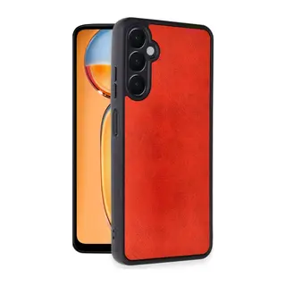 Galaxy A56 Kılıf Aras Deri Kapak - Kırmızı