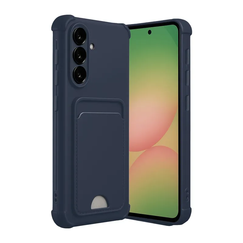 Galaxy A56 Kılıf Kelvin Kartvizitli Silikon - Lacivert