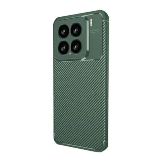 Xiaomi Mi 15 Kılıf Auto Focus Karbon Kapak - Koyu Yeşil