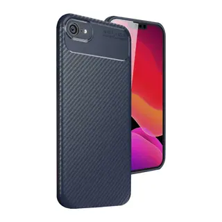 İphone 16e Kılıf Auto Focus Karbon Kapak - Lacivert