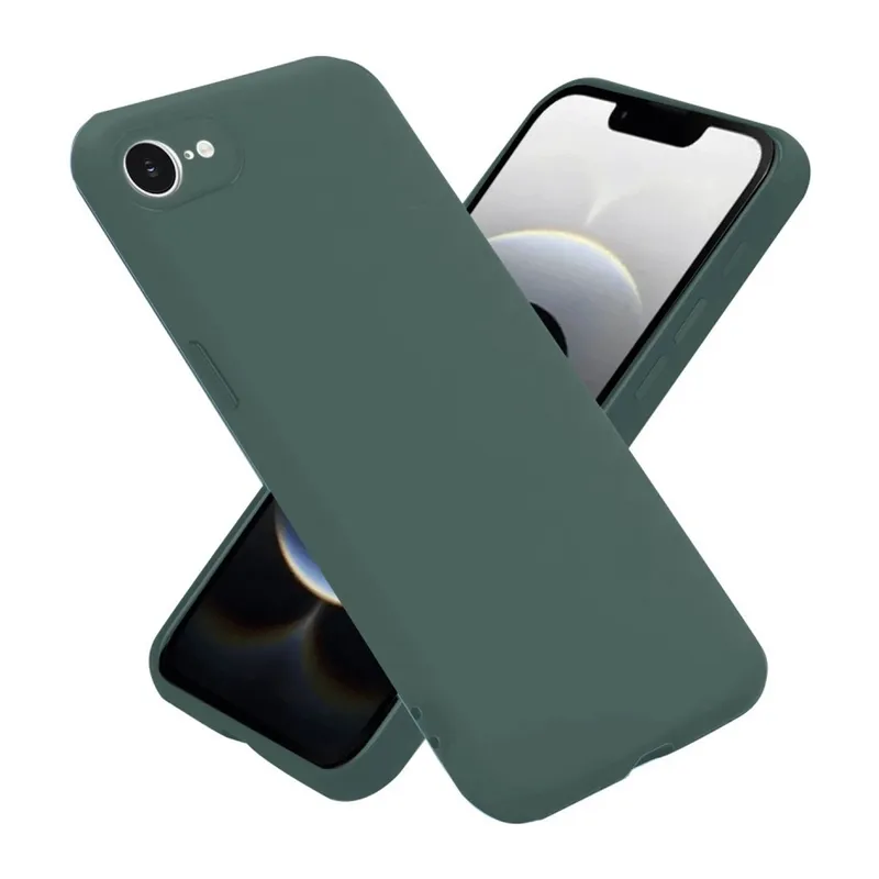 İphone 16e Kılıf First Silikon - Koyu Yeşil