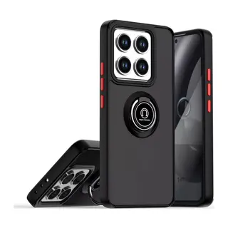 Xiaomi Mi 15 Pro Kılıf Montreal Yüzüklü Silikon Kapak - Siyah