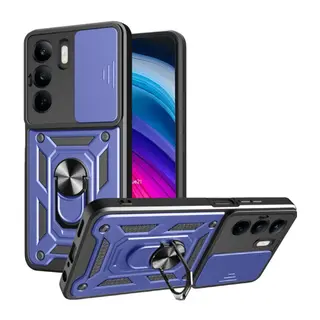 Realme C75 4g Kılıf Pars Lens Yüzüklü Silikon - Lacivert