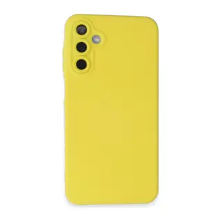 Galaxy A15 4g Kılıf Nano İçi Kadife Silikon - Sarı