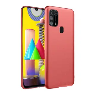 Galaxy M31 Kılıf Nano İçi Kadife Silikon - Kiremit