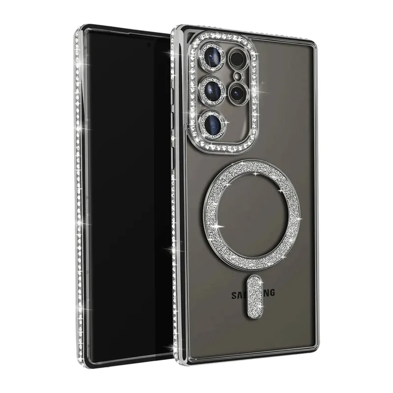 Galaxy S23 Ultra Joke Simli Magneticsafe Kılıf - Siyah