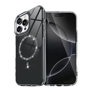 İphone 15 Pro Max Live Diamond Magsafe Kapak - Siyah