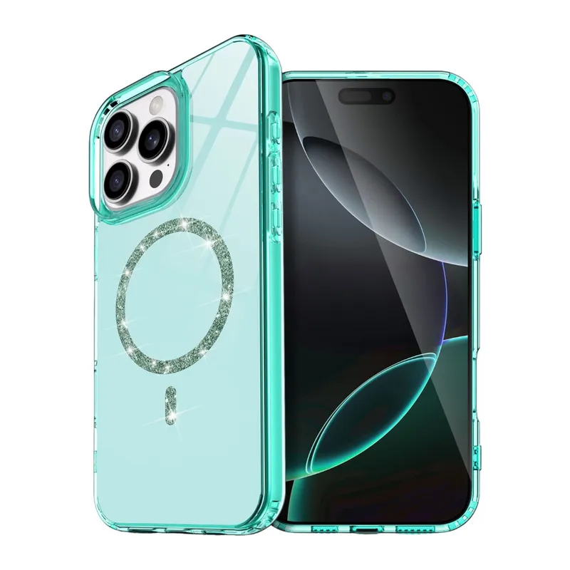 İphone 16 Pro Live Diamond Magsafe Kapak - Yeşil