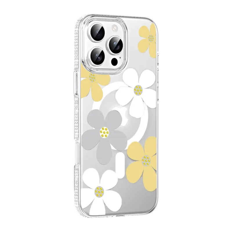 Joko İphone 16 Pro Max Floral Magsafe Kapak - Sarı