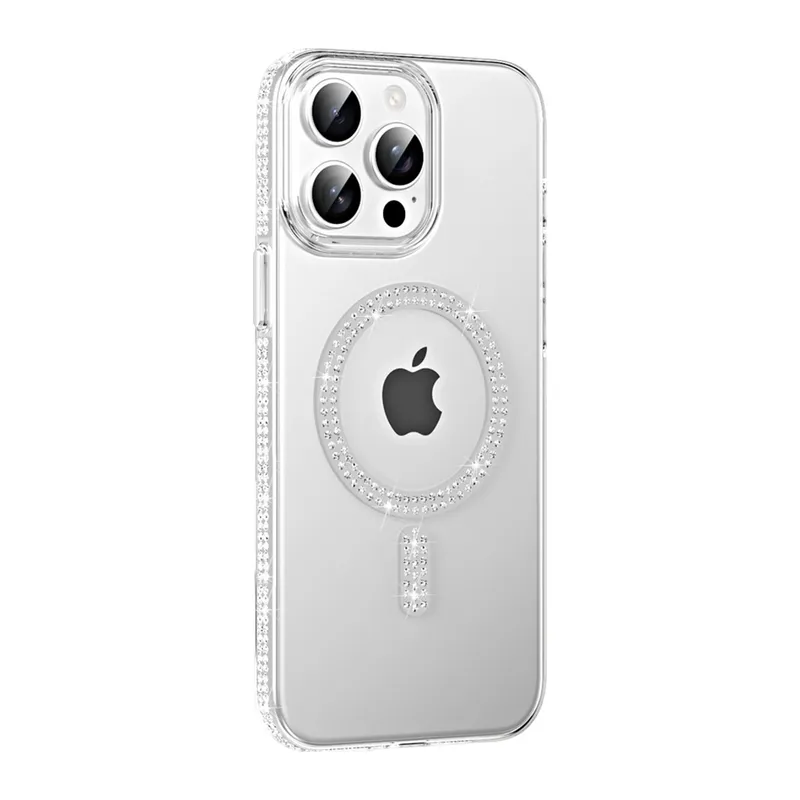 Joko İphone 15 Pro Move Taşlı Magsafe Kapak - Natural Grey