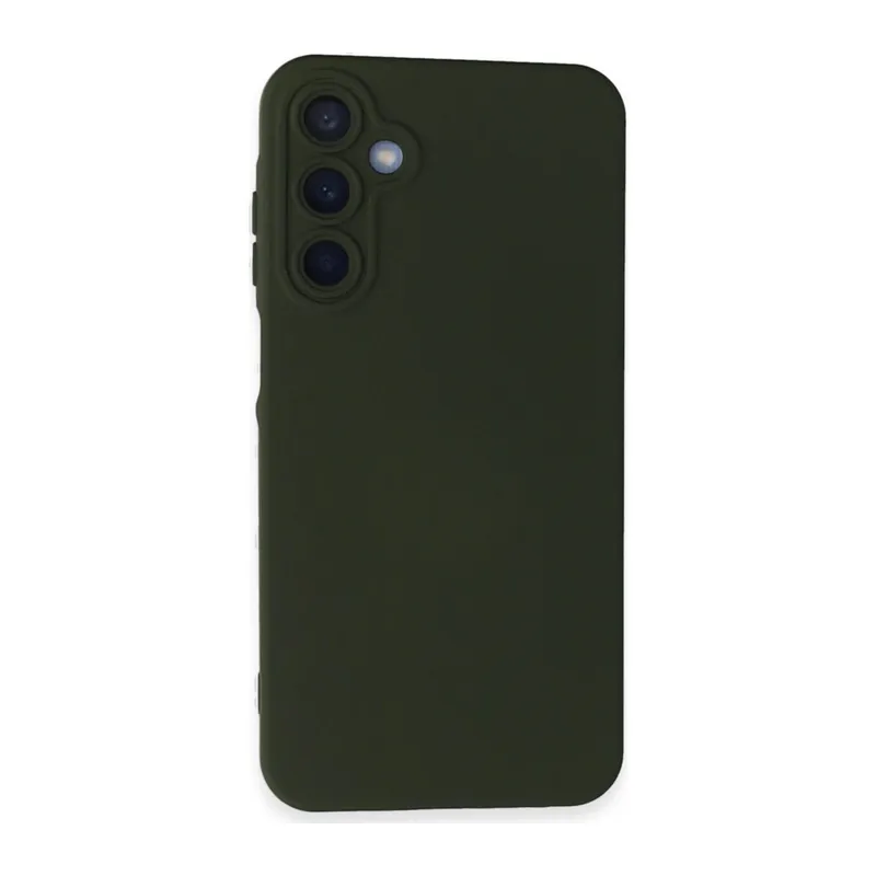 Galaxy A25 5g Kılıf Nano İçi Kadife Silikon - Koyu Yeşil