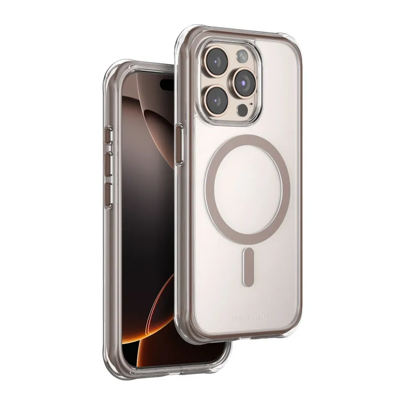 Onegif İphone 15 Pro Max Hulk Magsafe Kapak - Çöl Titanyum