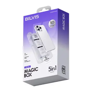İphone 16 Pro Bilvis 5in1 3d Magic Cam Ekran Koruyucu - Siyah