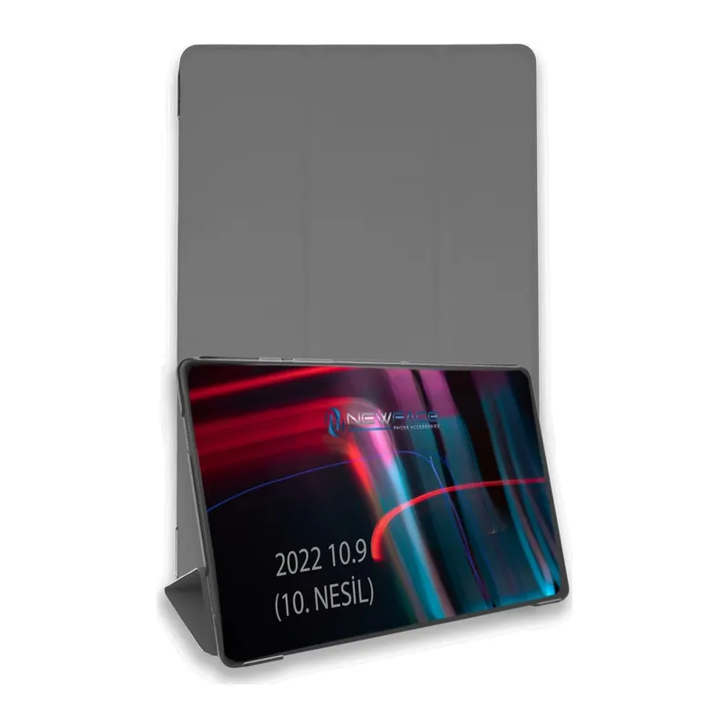 İpad 2022 10.9 (10.nesil) Kılıf Tablet Smart Kılıf - Koyu Gri