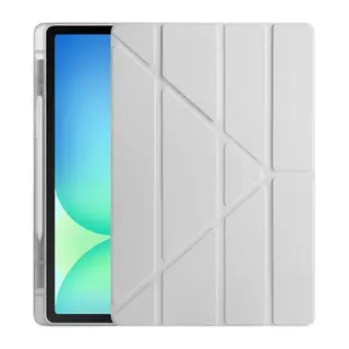İpad Air 13 (2024) Kılıf Kalemlikli Mars Tablet Kılıfı - Gri