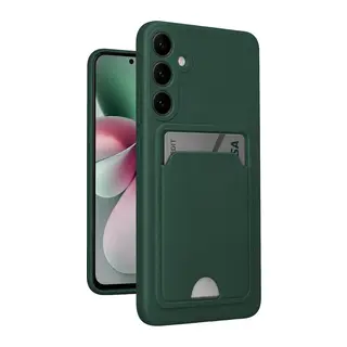 Galaxy S24 Kelvin Kartvizitli Silikon - Koyu Yeşil