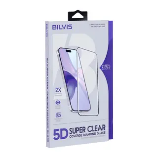 İphone 17 Bilvis 3d Cam Ekran Koruyucu - Siyah