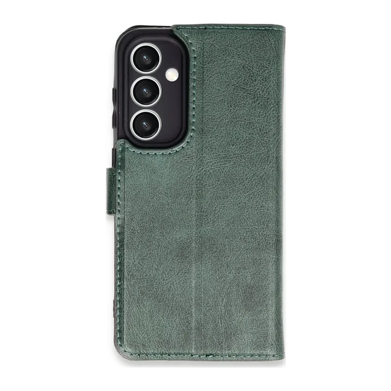 Galaxy S23 Fe Kılıf Trend S Plus Kapaklı Kılıf - Yeşil