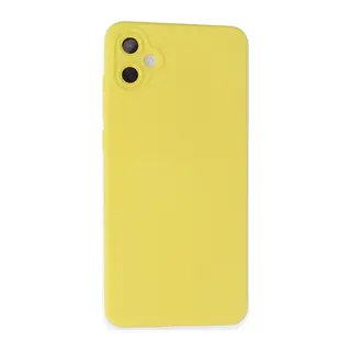 Galaxy A05 Kılıf Nano İçi Kadife Silikon - Sarı