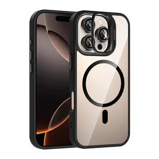 Joko İphone 16 Pro Remim Lensli Magsafe Standlı Kapak - Siyah